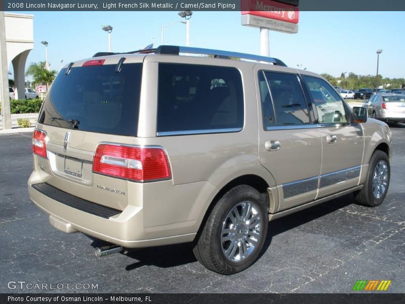 Light French Silk Metallic / Camel/Sand Piping 2008 Lincoln Navigator Luxury