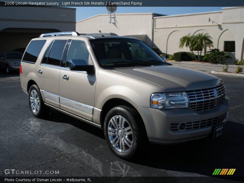 Light French Silk Metallic / Camel/Sand Piping 2008 Lincoln Navigator Luxury