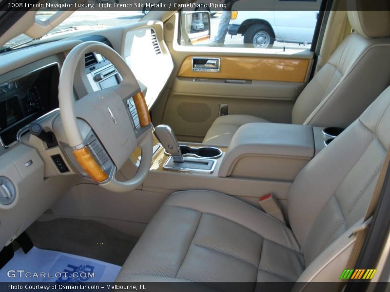 Light French Silk Metallic / Camel/Sand Piping 2008 Lincoln Navigator Luxury