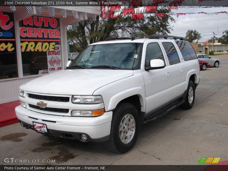 Summit White / Tan/Neutral 2006 Chevrolet Suburban Z71 1500 4x4