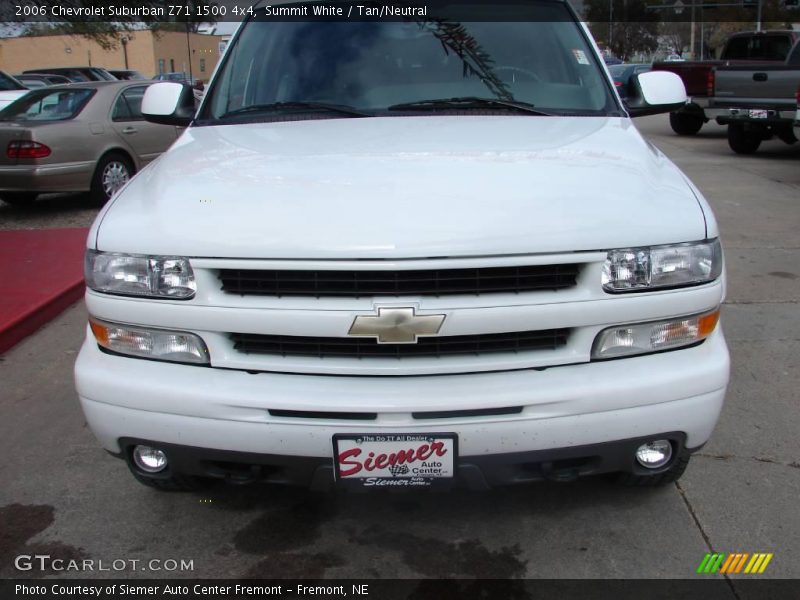 Summit White / Tan/Neutral 2006 Chevrolet Suburban Z71 1500 4x4