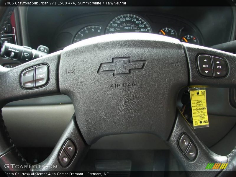 Summit White / Tan/Neutral 2006 Chevrolet Suburban Z71 1500 4x4