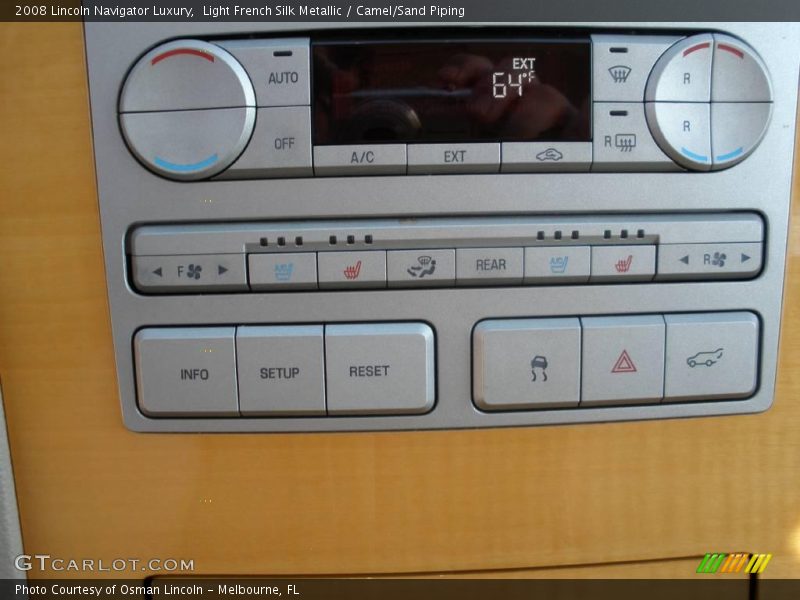 Light French Silk Metallic / Camel/Sand Piping 2008 Lincoln Navigator Luxury