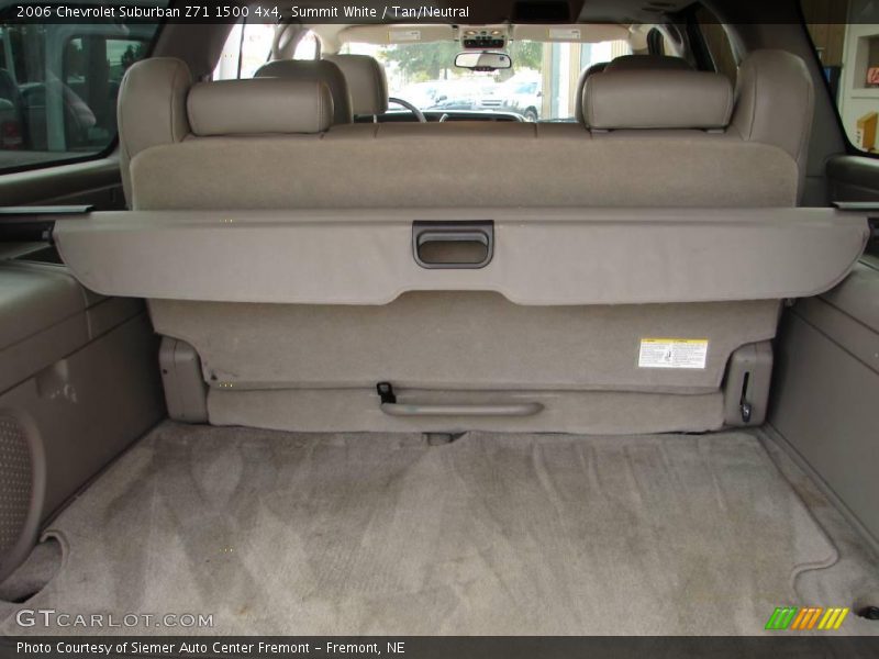 Summit White / Tan/Neutral 2006 Chevrolet Suburban Z71 1500 4x4
