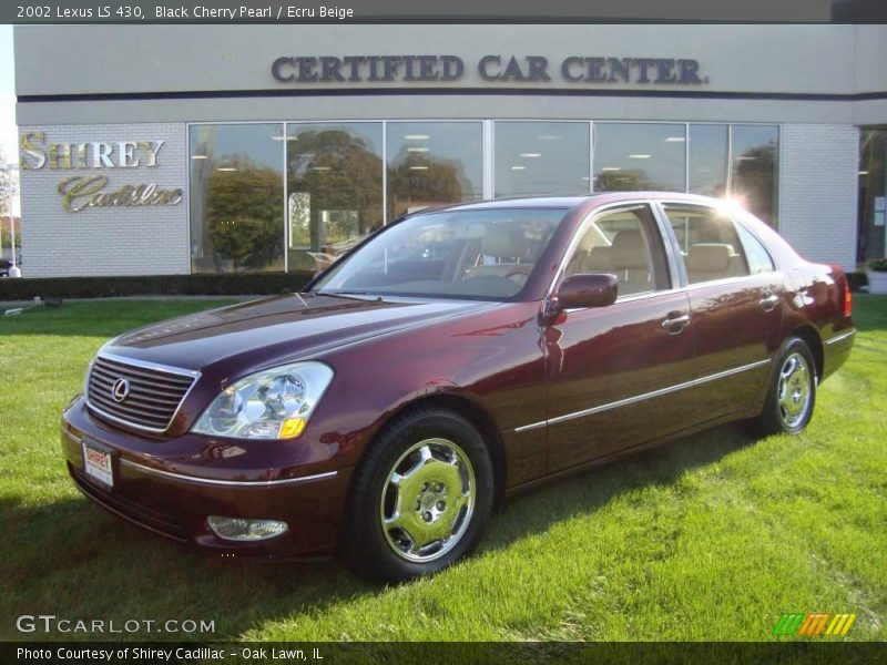 Black Cherry Pearl / Ecru Beige 2002 Lexus LS 430