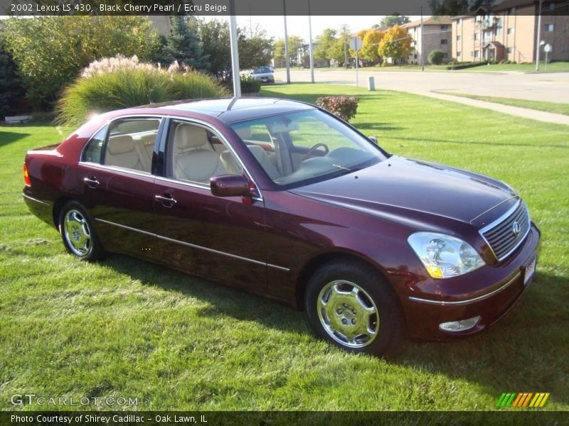 Black Cherry Pearl / Ecru Beige 2002 Lexus LS 430
