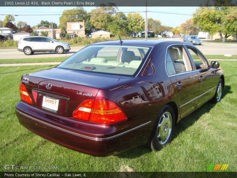 Black Cherry Pearl / Ecru Beige 2002 Lexus LS 430