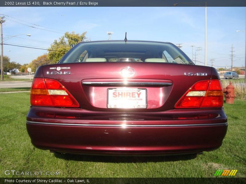 Black Cherry Pearl / Ecru Beige 2002 Lexus LS 430