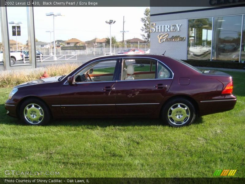Black Cherry Pearl / Ecru Beige 2002 Lexus LS 430