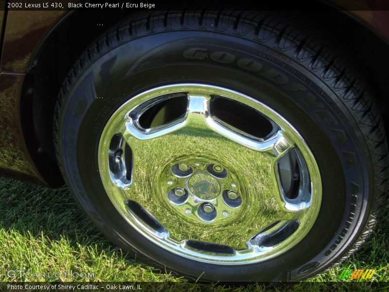 Black Cherry Pearl / Ecru Beige 2002 Lexus LS 430