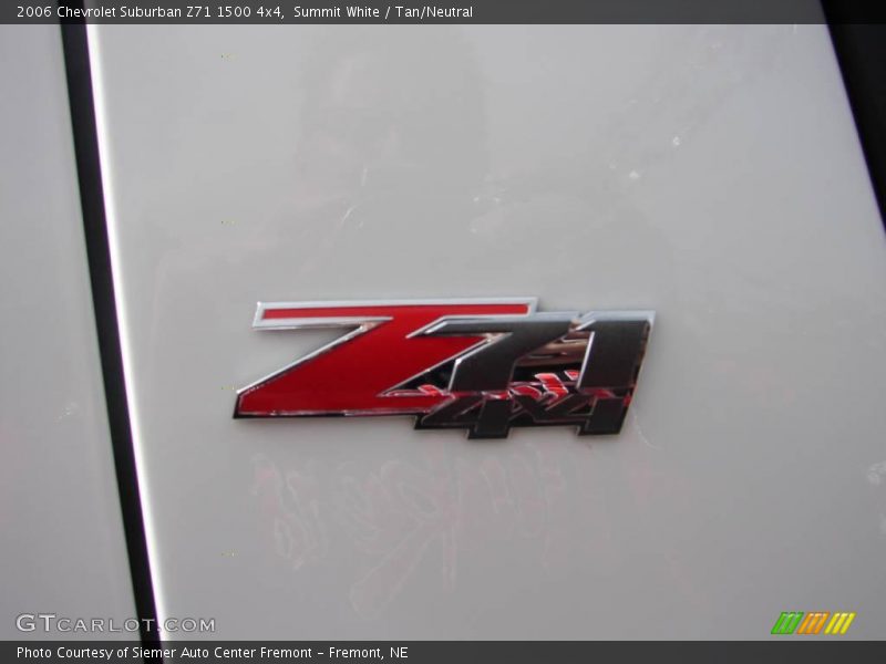 Summit White / Tan/Neutral 2006 Chevrolet Suburban Z71 1500 4x4