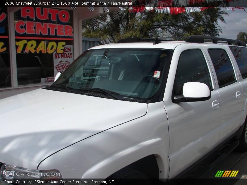 Summit White / Tan/Neutral 2006 Chevrolet Suburban Z71 1500 4x4