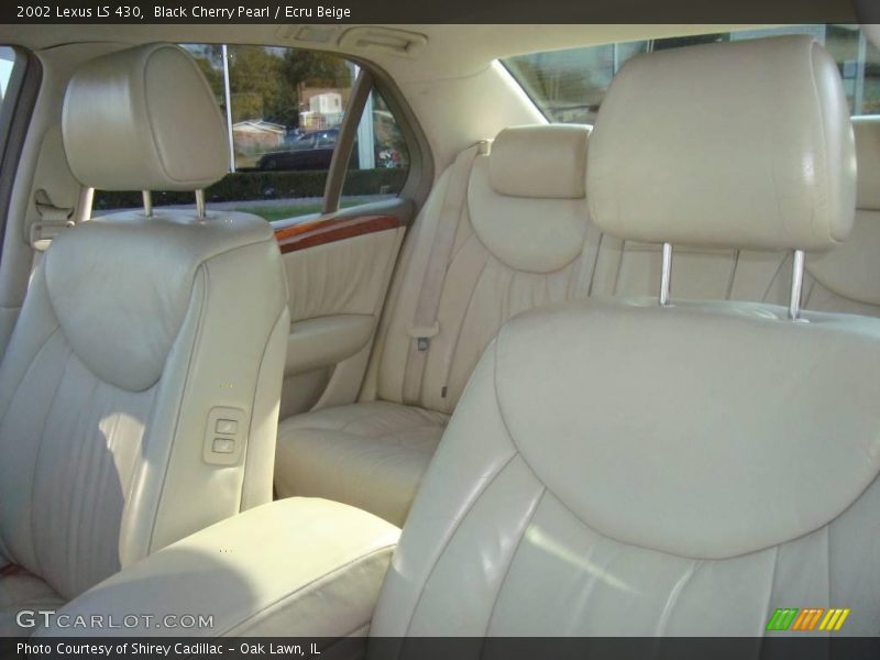 Black Cherry Pearl / Ecru Beige 2002 Lexus LS 430