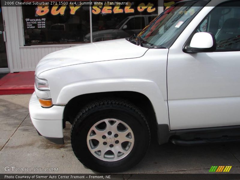 Summit White / Tan/Neutral 2006 Chevrolet Suburban Z71 1500 4x4