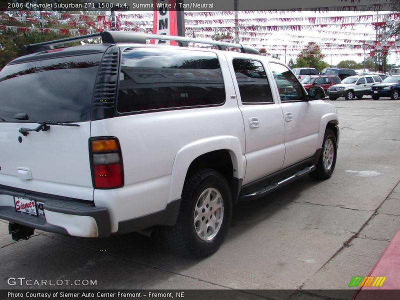 Summit White / Tan/Neutral 2006 Chevrolet Suburban Z71 1500 4x4