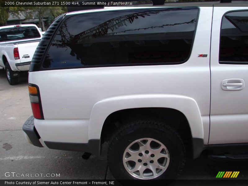 Summit White / Tan/Neutral 2006 Chevrolet Suburban Z71 1500 4x4