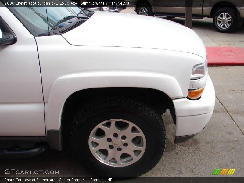 Summit White / Tan/Neutral 2006 Chevrolet Suburban Z71 1500 4x4