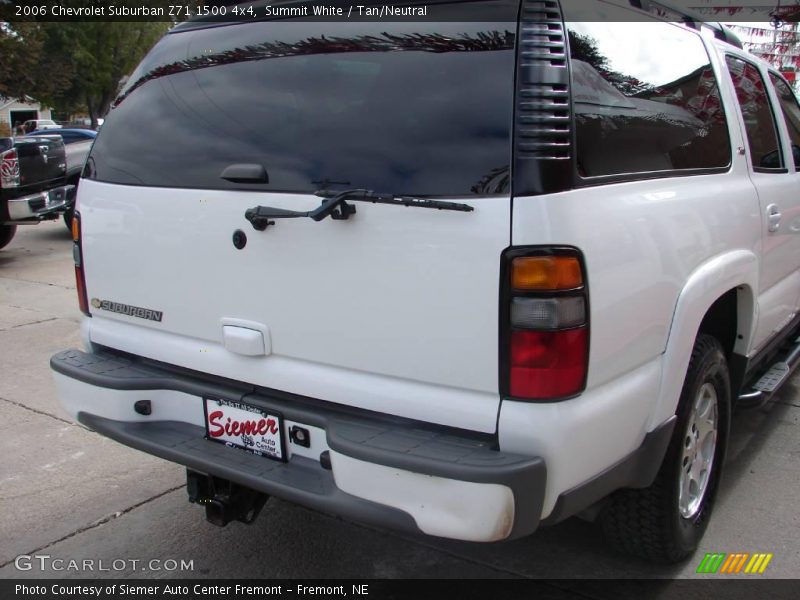 Summit White / Tan/Neutral 2006 Chevrolet Suburban Z71 1500 4x4