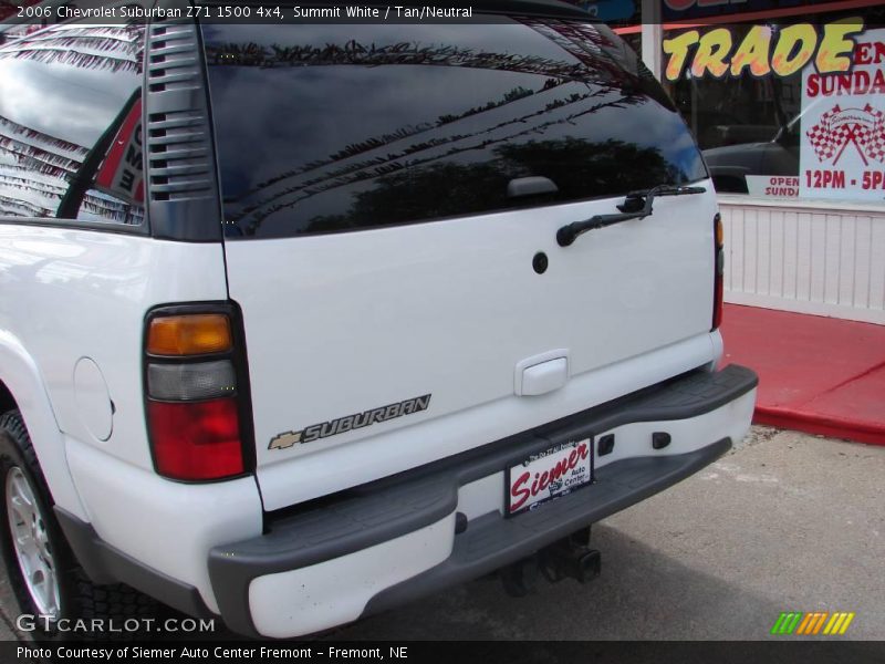Summit White / Tan/Neutral 2006 Chevrolet Suburban Z71 1500 4x4