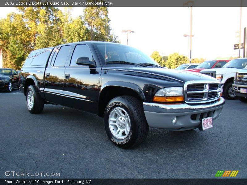 Black / Dark Slate Gray 2003 Dodge Dakota SLT Quad Cab