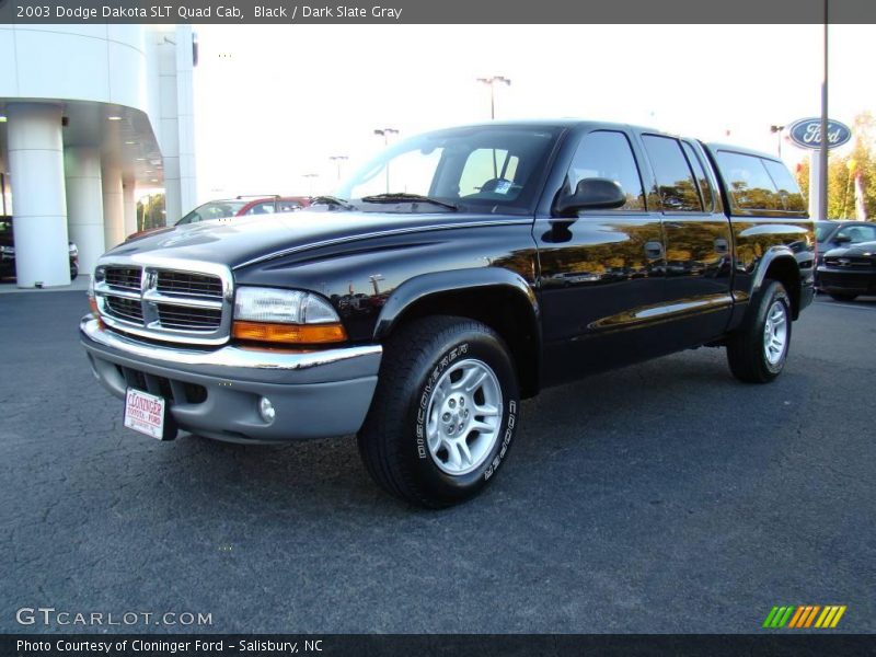 Black / Dark Slate Gray 2003 Dodge Dakota SLT Quad Cab
