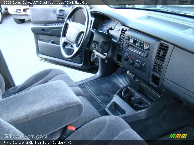 Black / Dark Slate Gray 2003 Dodge Dakota SLT Quad Cab