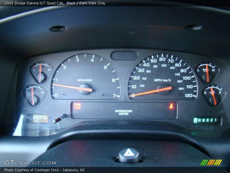 Black / Dark Slate Gray 2003 Dodge Dakota SLT Quad Cab