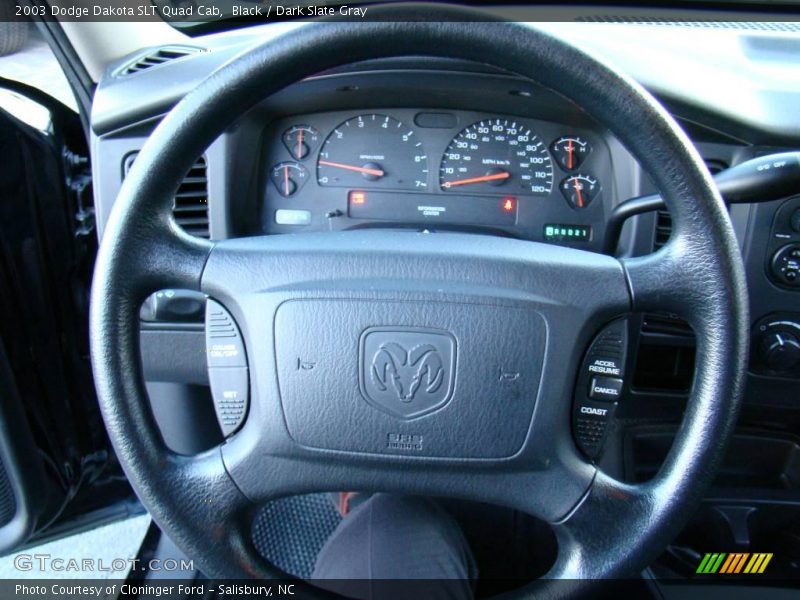 Black / Dark Slate Gray 2003 Dodge Dakota SLT Quad Cab