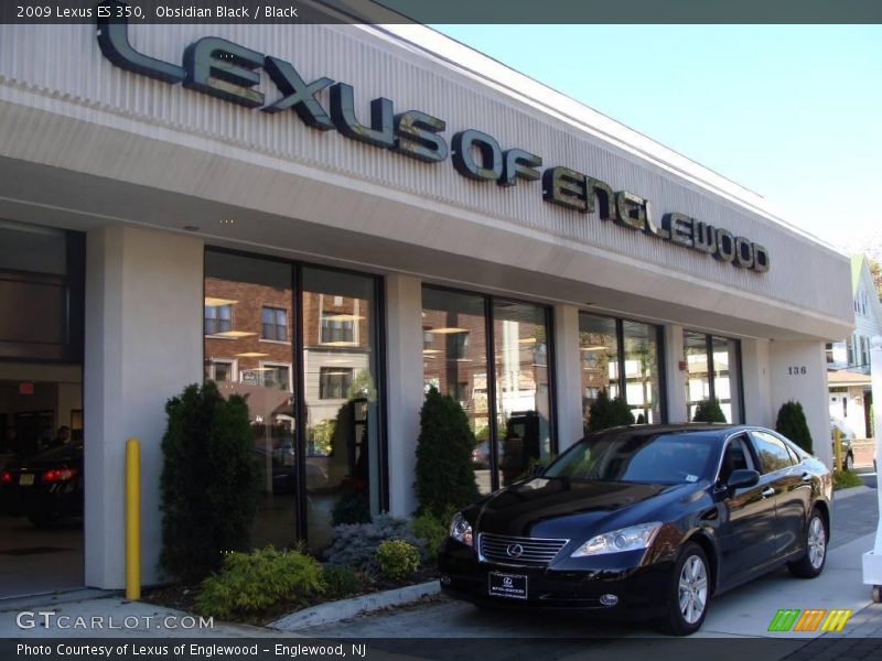 Obsidian Black / Black 2009 Lexus ES 350