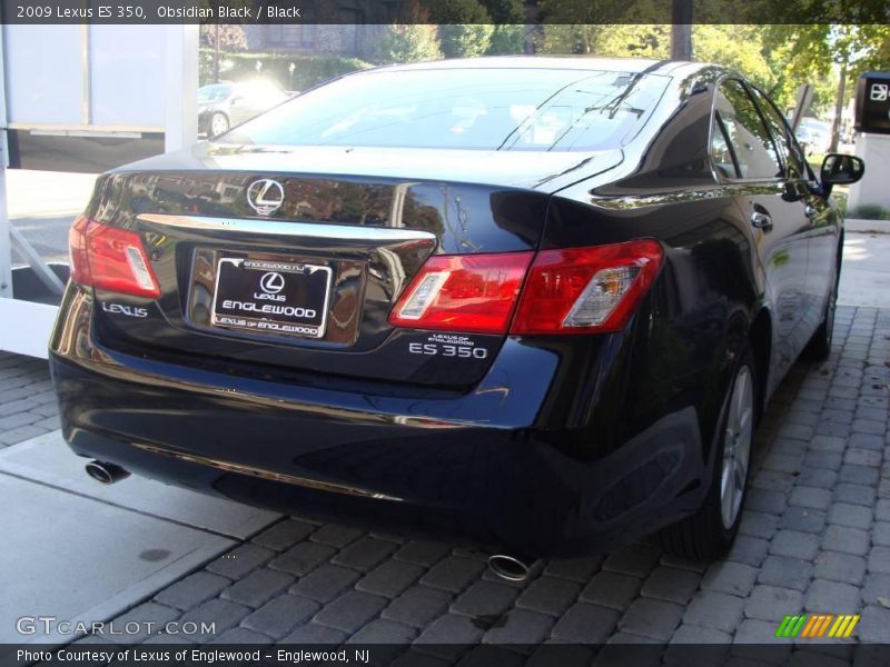 Obsidian Black / Black 2009 Lexus ES 350