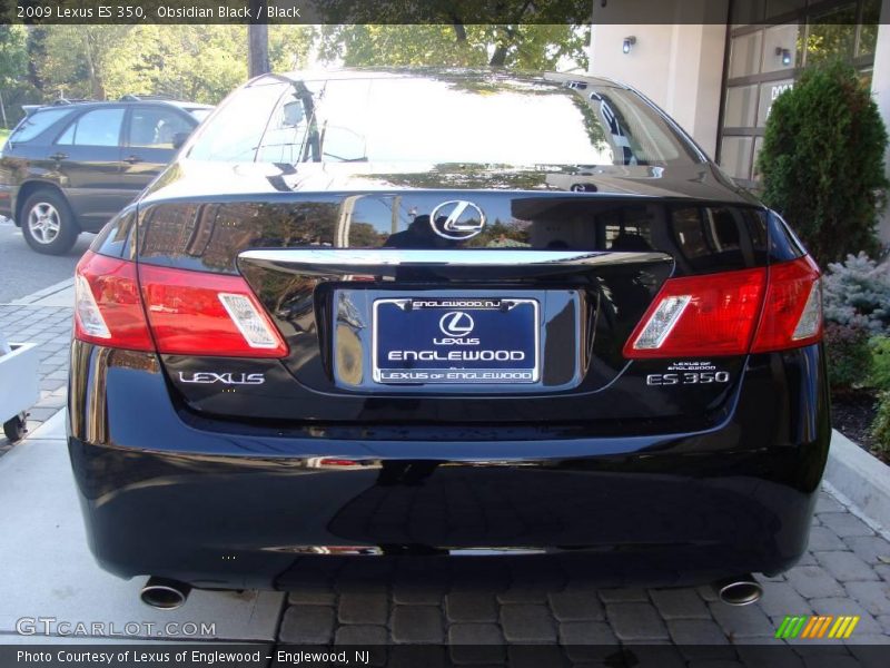 Obsidian Black / Black 2009 Lexus ES 350
