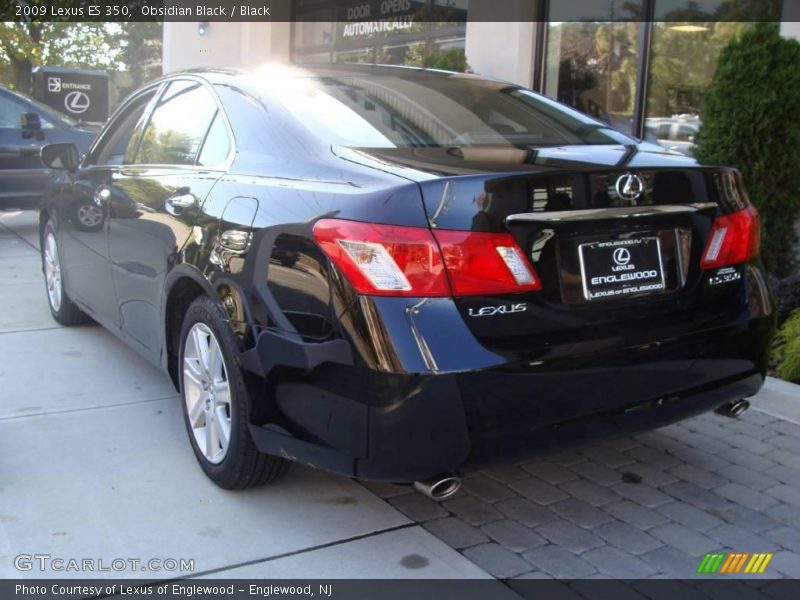 Obsidian Black / Black 2009 Lexus ES 350