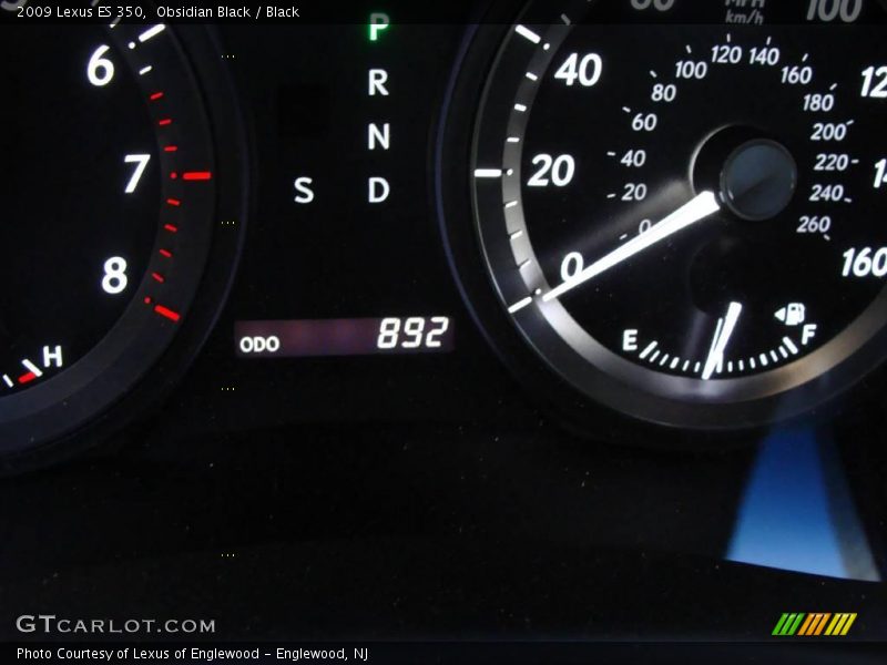 Obsidian Black / Black 2009 Lexus ES 350