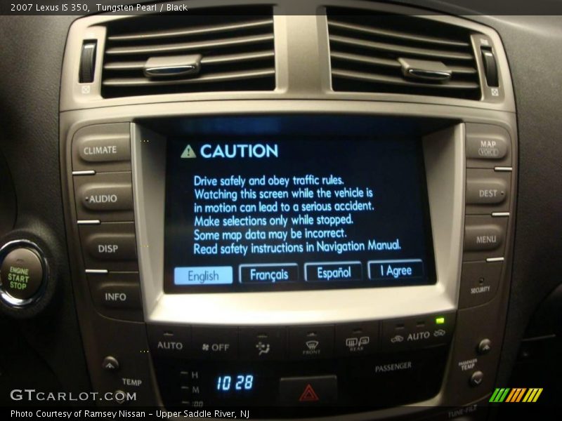 Tungsten Pearl / Black 2007 Lexus IS 350