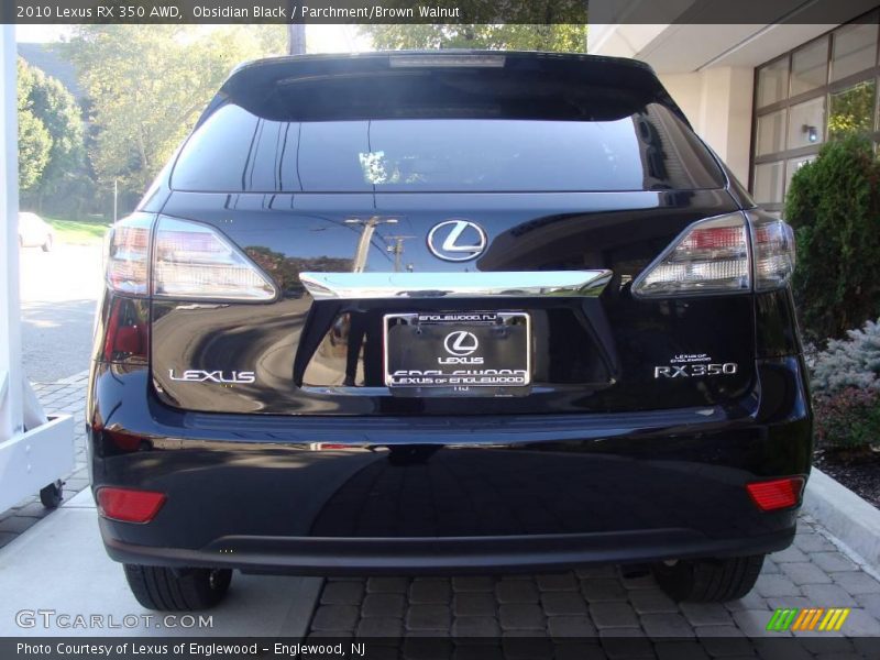 Obsidian Black / Parchment/Brown Walnut 2010 Lexus RX 350 AWD