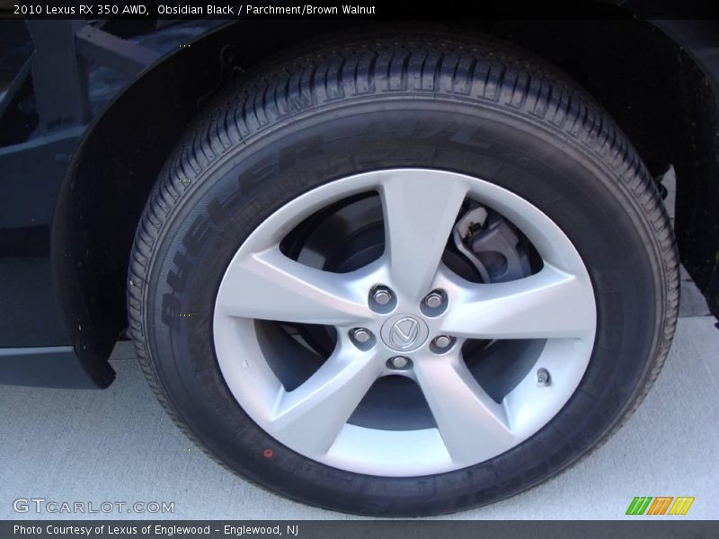 Obsidian Black / Parchment/Brown Walnut 2010 Lexus RX 350 AWD