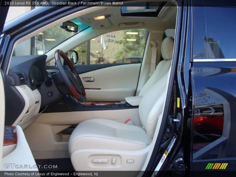 Obsidian Black / Parchment/Brown Walnut 2010 Lexus RX 350 AWD