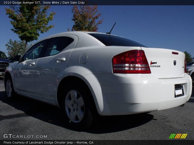 Stone White / Dark Slate Gray 2010 Dodge Avenger SXT