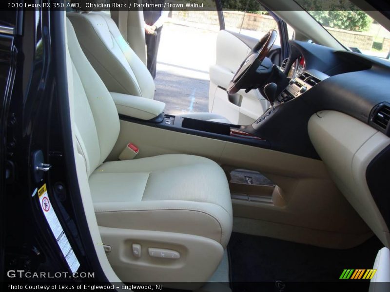 Obsidian Black / Parchment/Brown Walnut 2010 Lexus RX 350 AWD