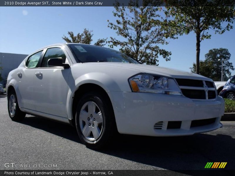Stone White / Dark Slate Gray 2010 Dodge Avenger SXT