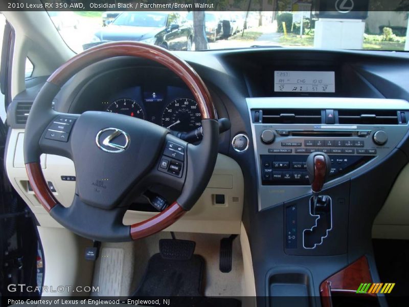 Obsidian Black / Parchment/Brown Walnut 2010 Lexus RX 350 AWD
