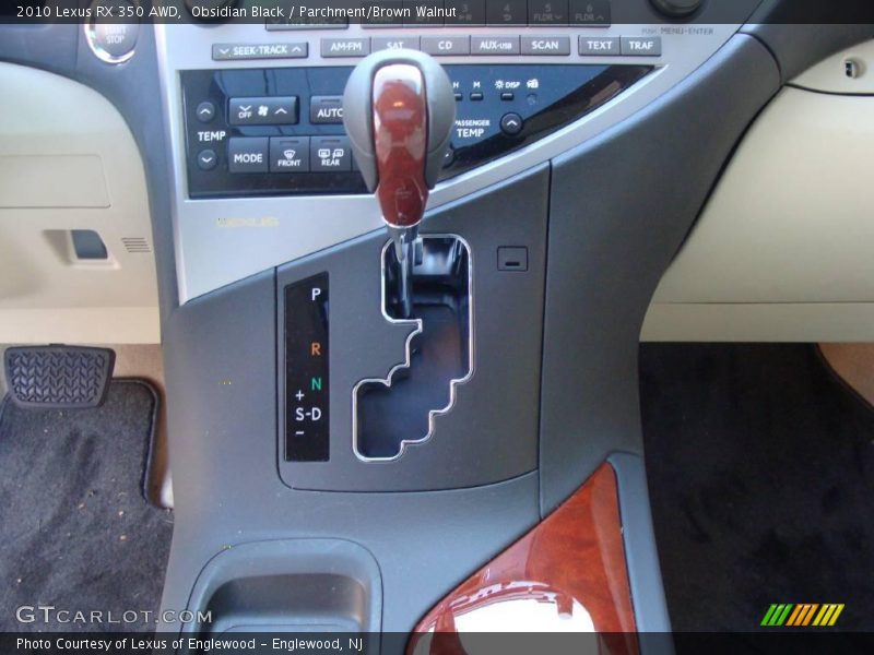 Obsidian Black / Parchment/Brown Walnut 2010 Lexus RX 350 AWD