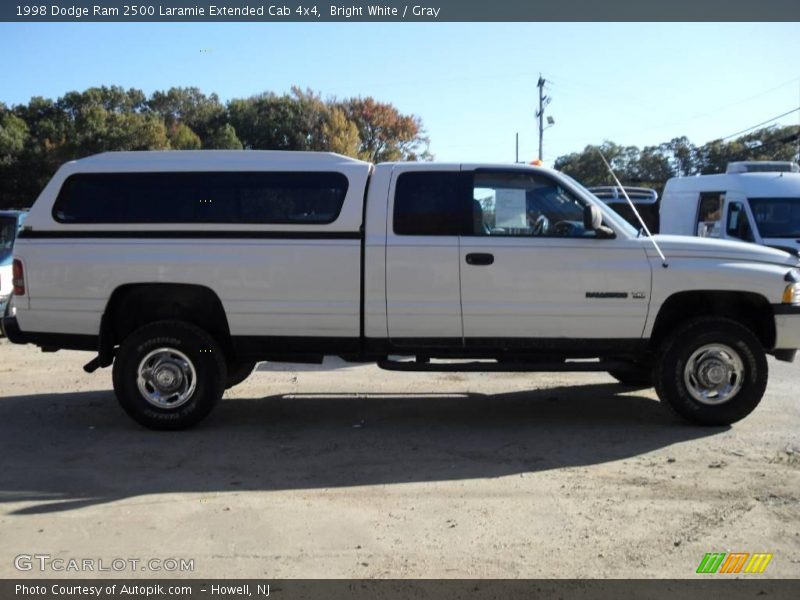 Bright White / Gray 1998 Dodge Ram 2500 Laramie Extended Cab 4x4