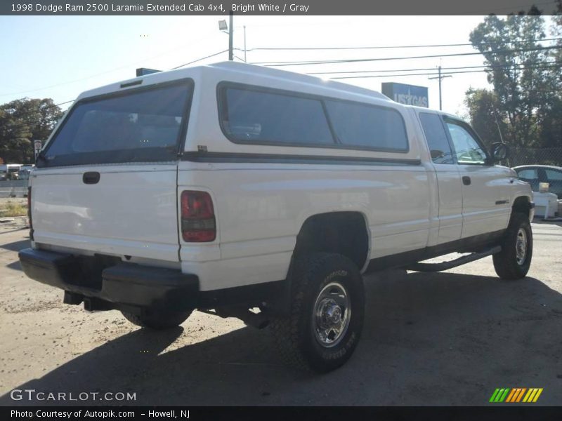 Bright White / Gray 1998 Dodge Ram 2500 Laramie Extended Cab 4x4
