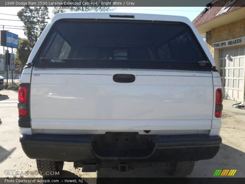 Bright White / Gray 1998 Dodge Ram 2500 Laramie Extended Cab 4x4