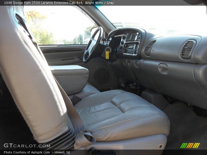 Bright White / Gray 1998 Dodge Ram 2500 Laramie Extended Cab 4x4