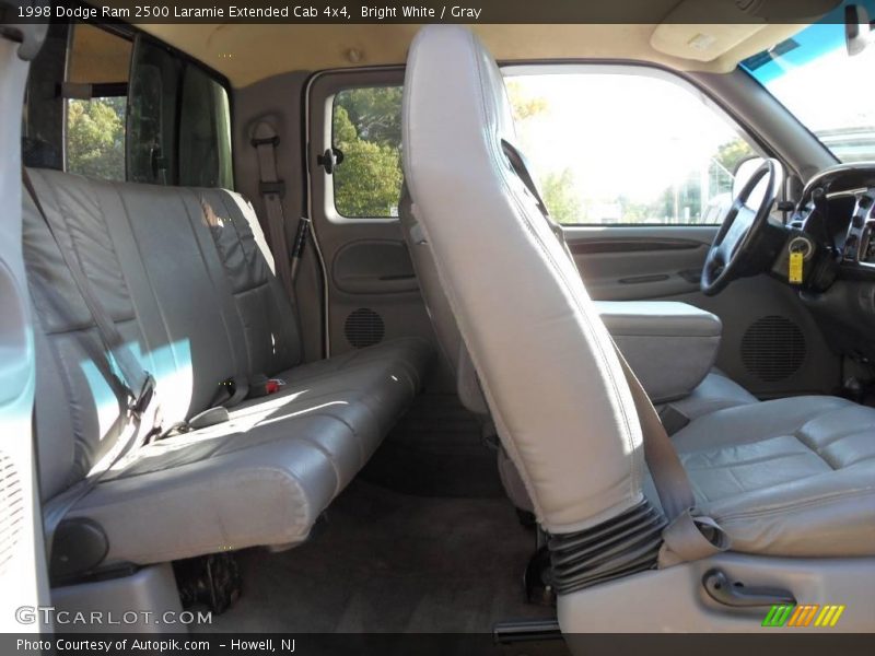 Bright White / Gray 1998 Dodge Ram 2500 Laramie Extended Cab 4x4