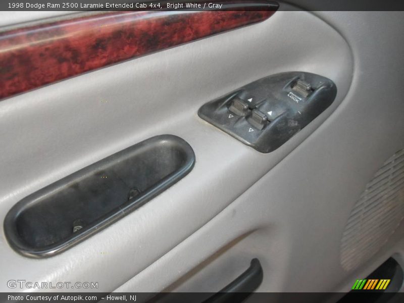 Bright White / Gray 1998 Dodge Ram 2500 Laramie Extended Cab 4x4