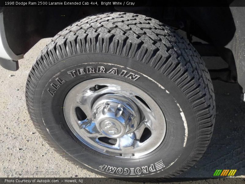 Bright White / Gray 1998 Dodge Ram 2500 Laramie Extended Cab 4x4