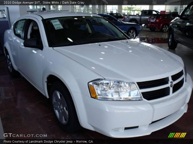 Stone White / Dark Slate Gray 2010 Dodge Avenger SXT